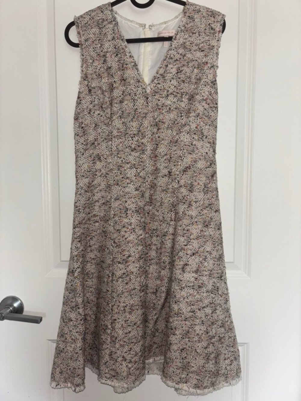 Rebecca Taylor Tweed Sleeveless A-Line Dress